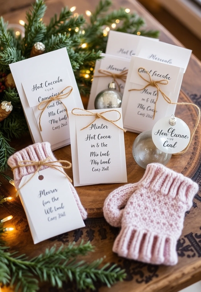 21 Winter Wedding Ideas That Will Make You Say 'I Do' in the Snow! - 9. Personalized Favors