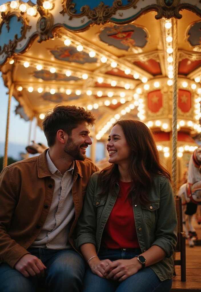 20 Unique Wedding Photoshoot Ideas That'll Make Your Big Day Unforgettable! (You Won't Believe #5!) - 11. Whimsical Fairground Fun