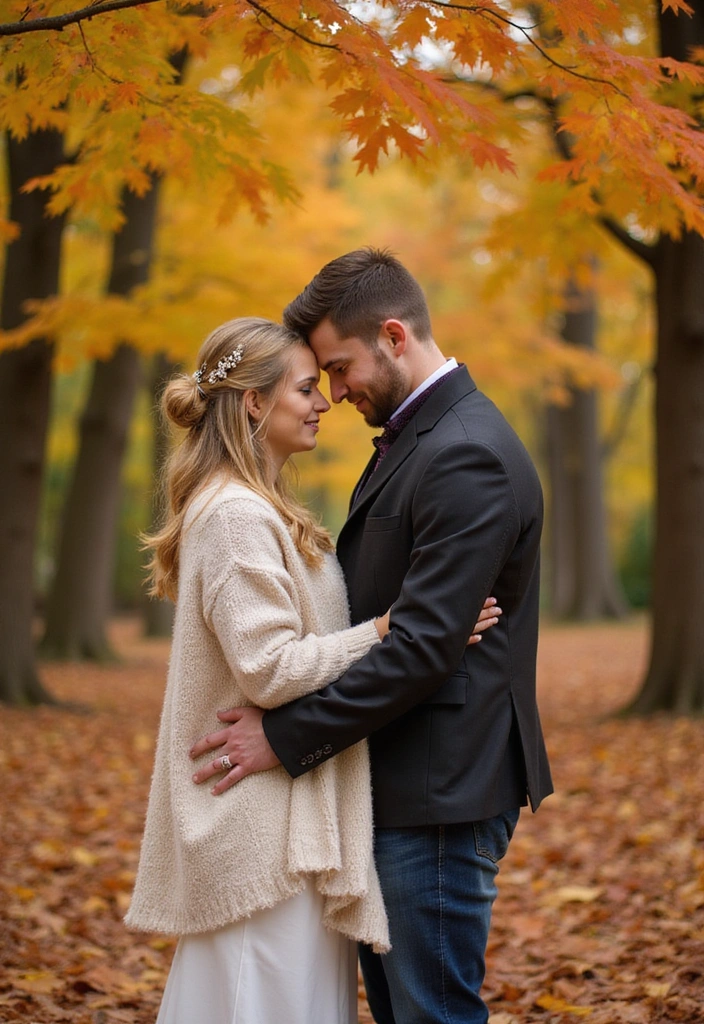 20 Unique Wedding Photoshoot Ideas That'll Make Your Big Day Unforgettable! (You Won't Believe #5!) - 12. Seasonal Splendor