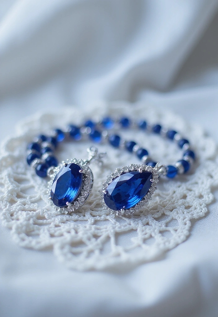 21 Gorgeous Ways to Incorporate a Blue Wedding Theme into Your Big Day! - 16. Captivating Blue Wedding Jewelry