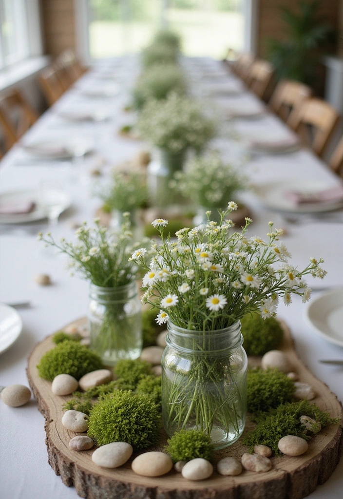 22 Whimsical Mason Jar Wedding Centerpieces That'll Add Charm to Your Reception! - 11. Garden of Dreams