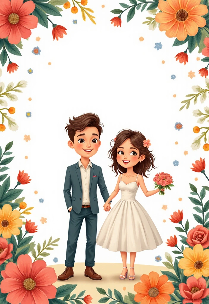 21 Trendy Wedding Invitations Ideas You Need to See (Especially #11!) - 13. Whimsical Illustrations