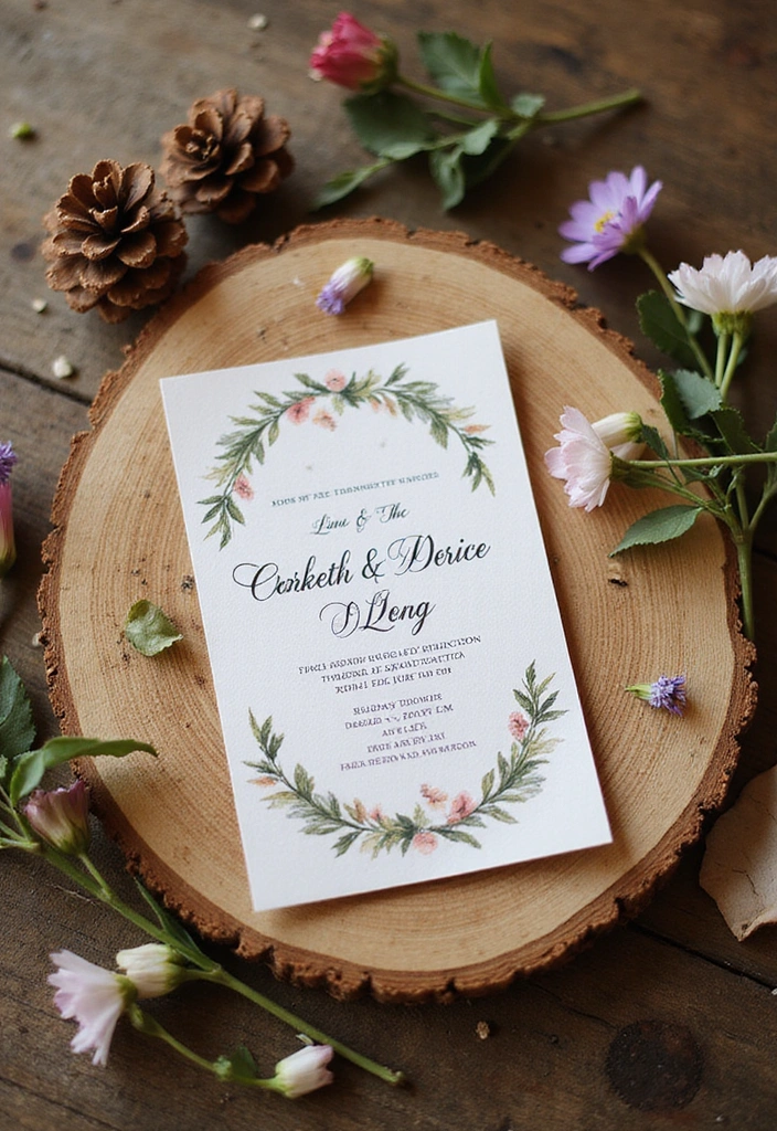 21 Trendy Wedding Invitations Ideas You Need to See (Especially #11!) - 3. Rustic Charm