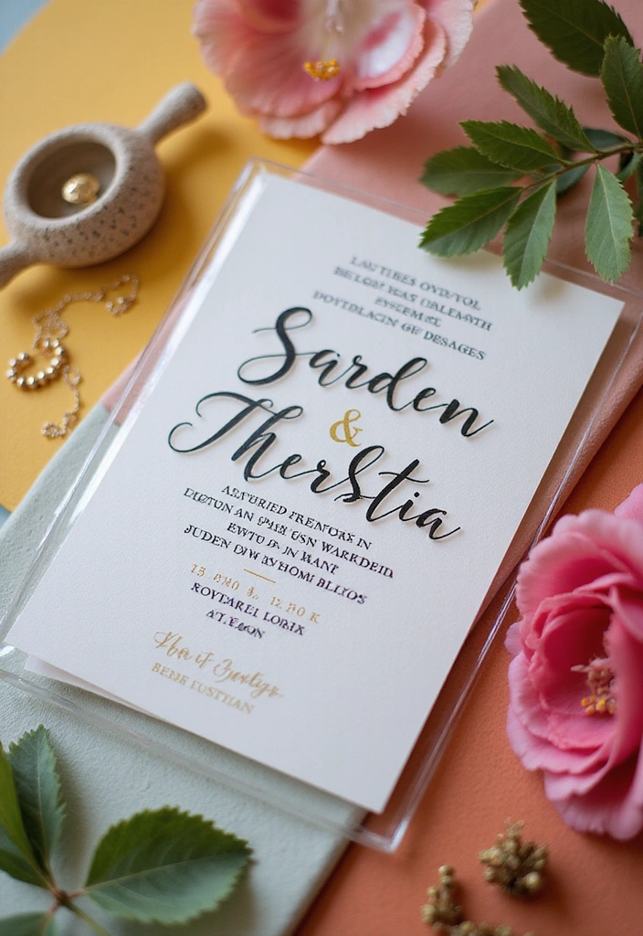 21 Trendy Wedding Invitations Ideas You Need to See (Especially #11!) - 19. Transparent Invitations