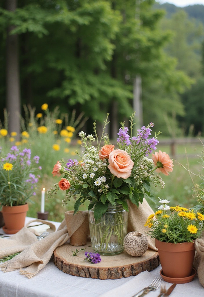 21 Wildflower Wedding Inspirations That'll Make Your Heart Skip a Beat! - 20. An Eco-Friendly Celebration