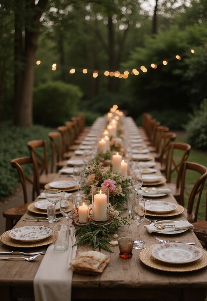 21 Enchanting Country Garden Wedding Ideas That Will Leave You Breathless! - 3. Charming Table Settings