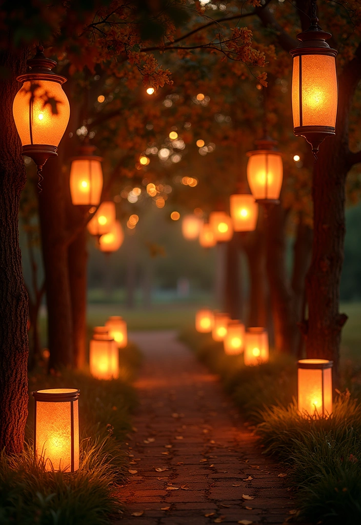 21 Enchanting Country Garden Wedding Ideas That Will Leave You Breathless! - 19. Lantern Lighting
