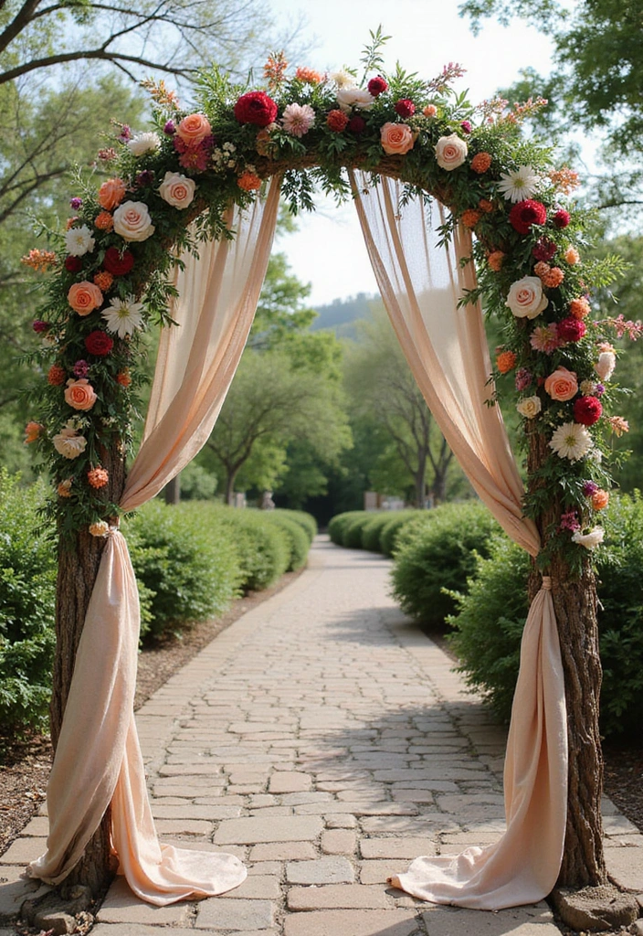 21 Enchanting Country Garden Wedding Ideas That Will Leave You Breathless! - 2. Rustic Ceremony Arch