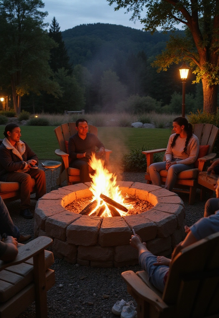 21 Enchanting Country Garden Wedding Ideas That Will Leave You Breathless! - 16. Cozy Fire Pit