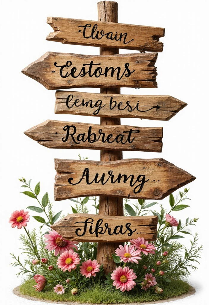 21 Enchanting Country Garden Wedding Ideas That Will Leave You Breathless! - 5. Rustic Signage