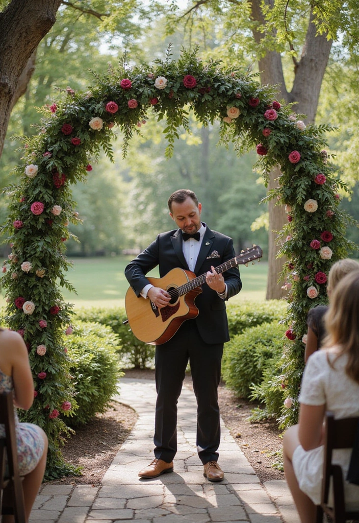 21 Enchanting Country Garden Wedding Ideas That Will Leave You Breathless! - 13. Nature-Inspired Ceremony Music