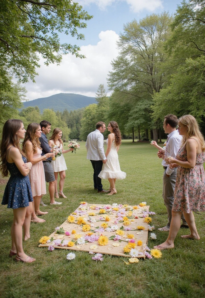 21 Wildflower Wedding Inspirations That'll Make Your Heart Skip a Beat! - 14. Festive Wildflower Games