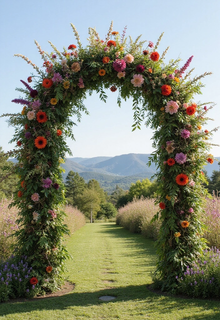 21 Wildflower Wedding Inspirations That'll Make Your Heart Skip a Beat! - 3. A Dreamy Floral Arch