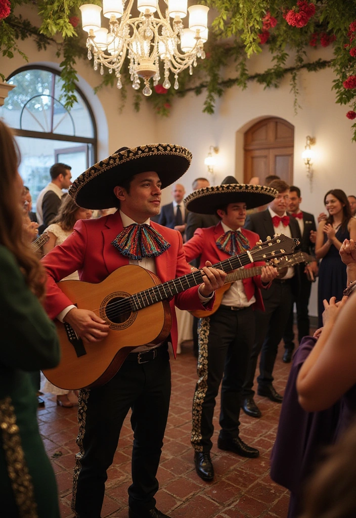 21 Stunning Mexican Wedding Theme Ideas That Will Make Your Ceremony Unforgettable! - 3. Mariachi Band for Entertainment