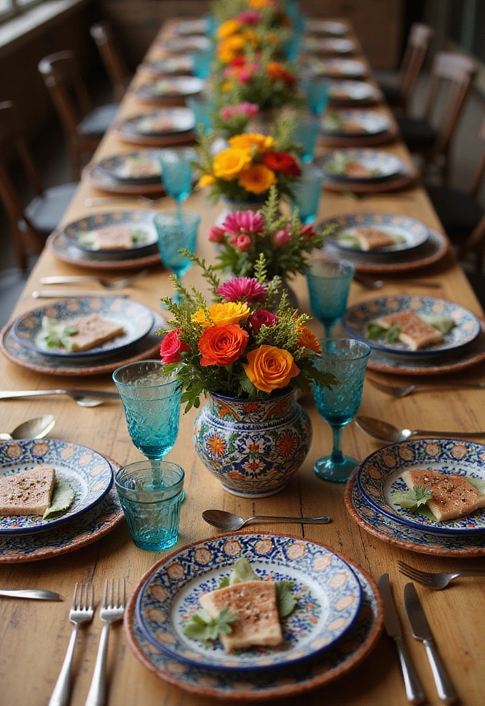 21 Stunning Mexican Wedding Theme Ideas That Will Make Your Ceremony Unforgettable! - 2. Talavera Pottery Centerpieces