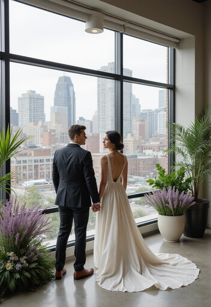 21 Stunning Sage and Lavender Wedding Themes That Will Leave You Breathless! - 20. Contemporary Urban