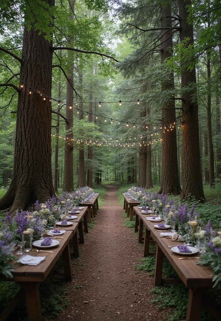 21 Stunning Sage and Lavender Wedding Themes That Will Leave You Breathless! - 11. Enchanted Forest
