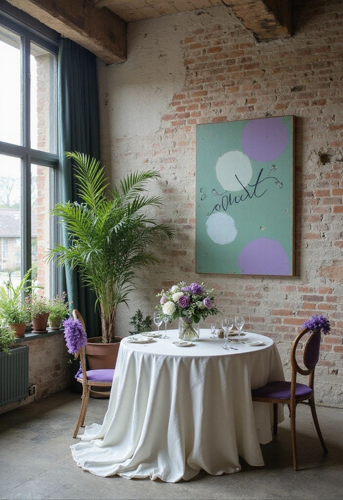 21 Stunning Sage and Lavender Wedding Themes That Will Leave You Breathless! - 18. Artistic Flair