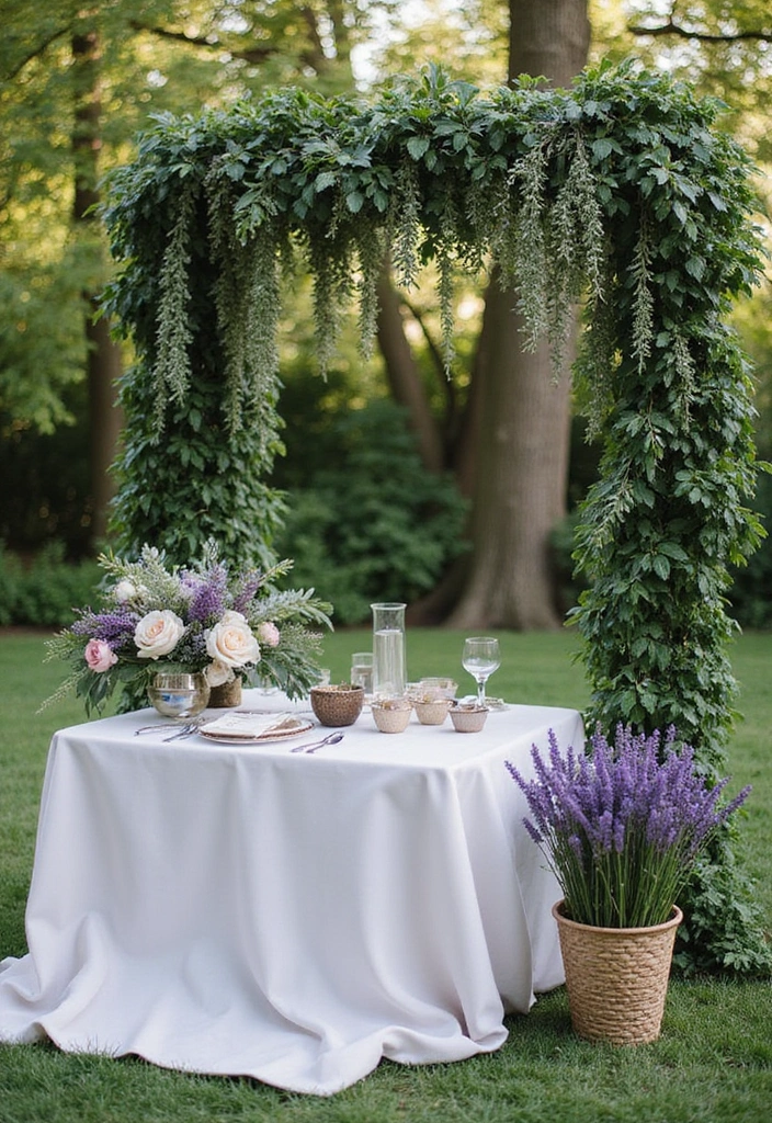 21 Stunning Sage and Lavender Wedding Themes That Will Leave You Breathless! - 2. Elegant Garden Soiree