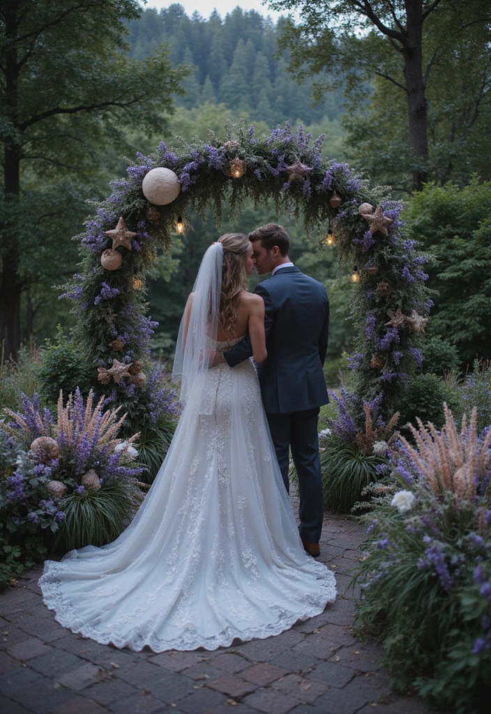 21 Stunning Sage and Lavender Wedding Themes That Will Leave You Breathless! - 19. Celestial Theme