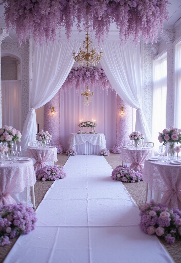 21 Stunning Purple Wedding Styles That Will Leave You Breathless (You Won't Believe #11!) - 16. Ethereal Purple and White