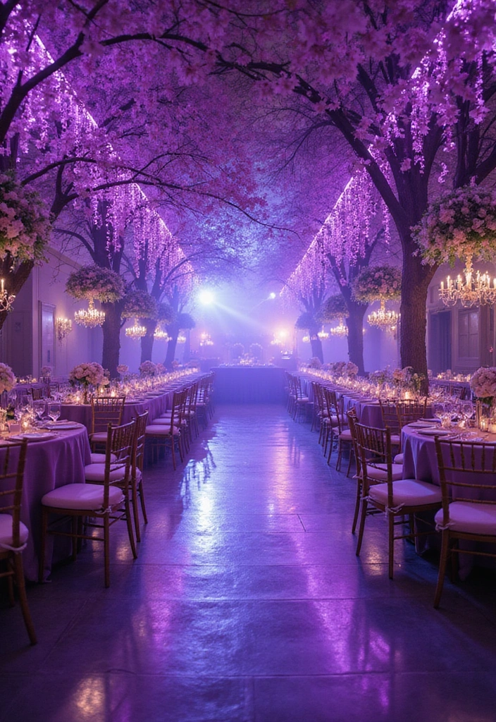21 Stunning Purple Wedding Styles That Will Leave You Breathless (You Won't Believe #11!) - 7. Whimsical Fairy Tale in Purple