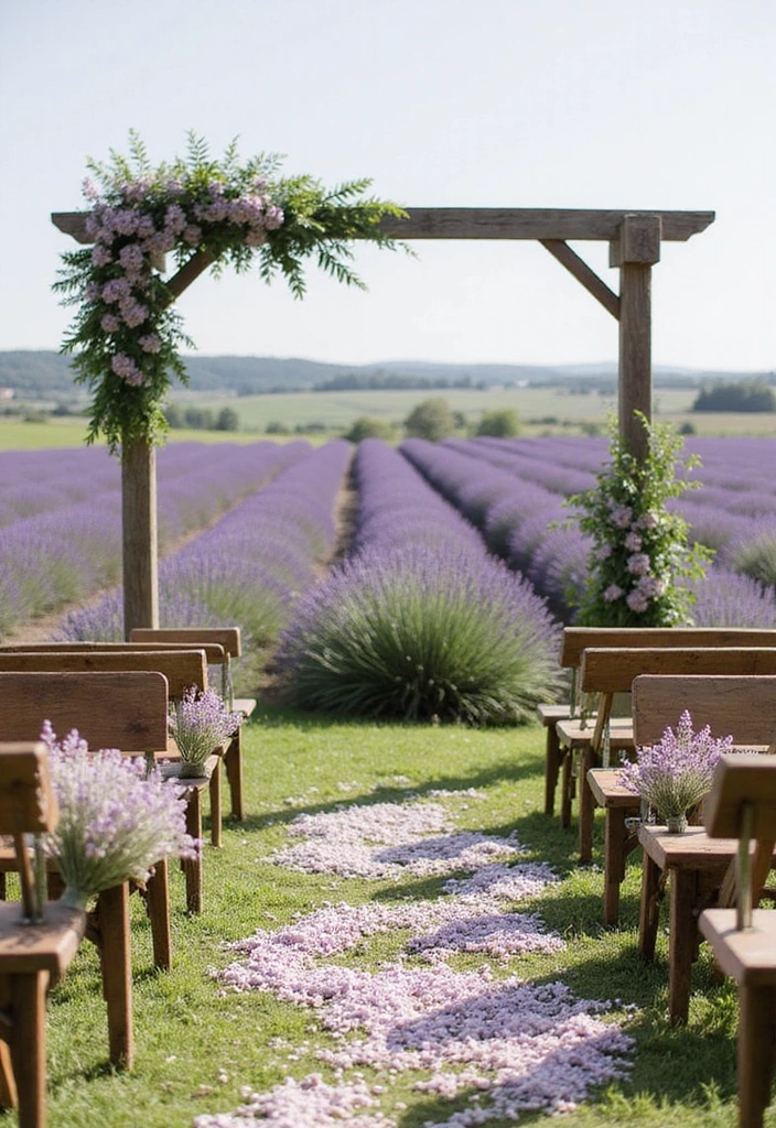 21 Stunning Purple Wedding Styles That Will Leave You Breathless (You Won't Believe #11!) - 1. Lavender Fields Forever