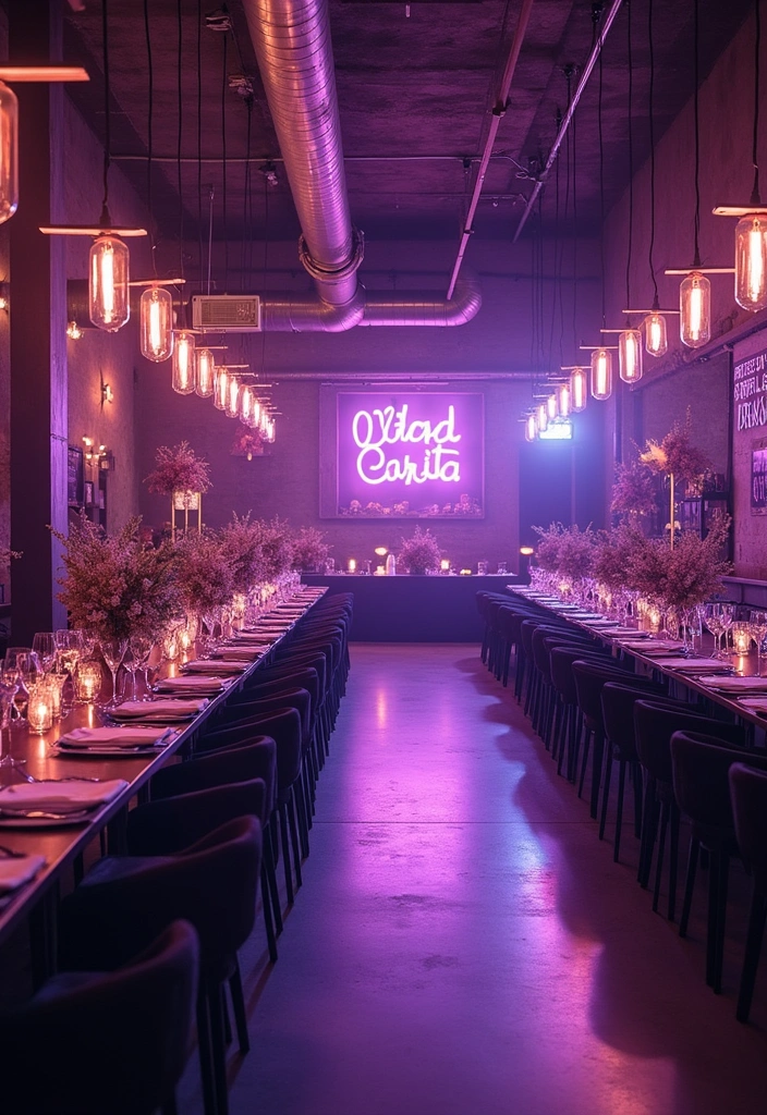 21 Stunning Purple Wedding Styles That Will Leave You Breathless (You Won't Believe #11!) - 11. Edgy Urban Purple Wedding