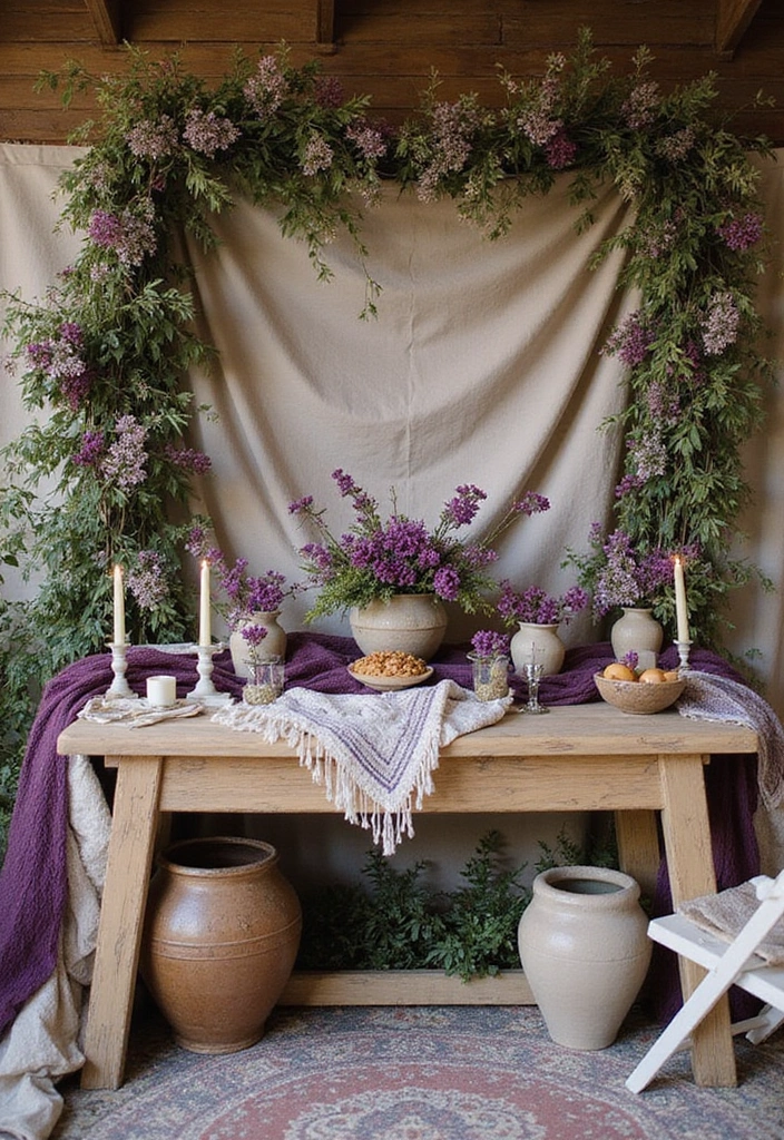 21 Stunning Purple Wedding Styles That Will Leave You Breathless (You Won't Believe #11!) - 3. Bohemian Vibes with Purple Hues