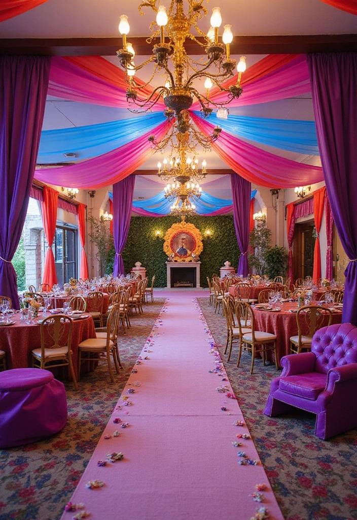 21 Stunning Purple Wedding Styles That Will Leave You Breathless (You Won't Believe #11!) - 14. Carnival of Colors with Purple